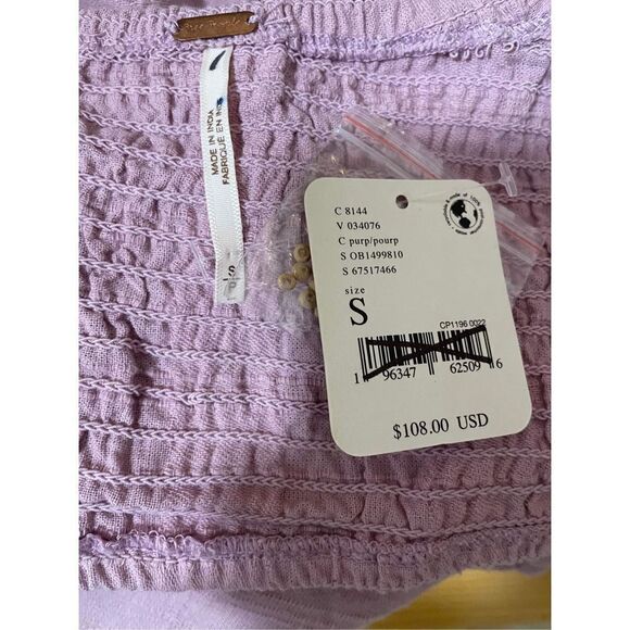 Free People Endless Summer Extra Dose Midi - Lilac Rose Cream Size S - Picture 8 of 8